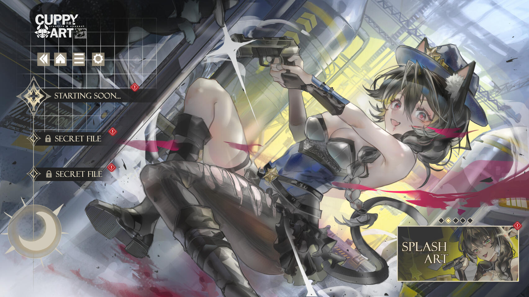 DETECTIVE CAT | KluelessKay's starting screen